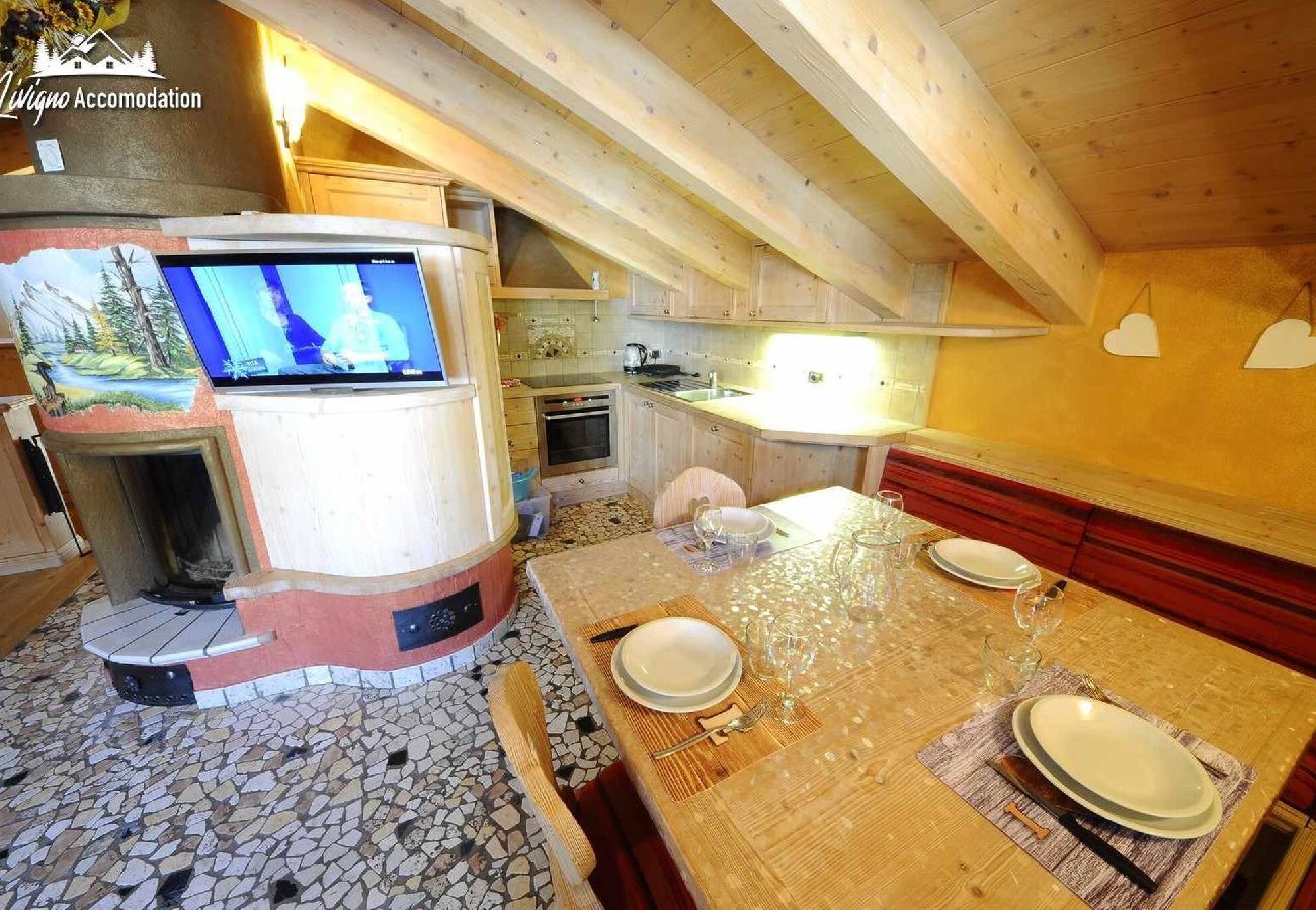 Appartamento a Livigno - Chalet Lucky Attic Exlusive Chalet with fireplace 