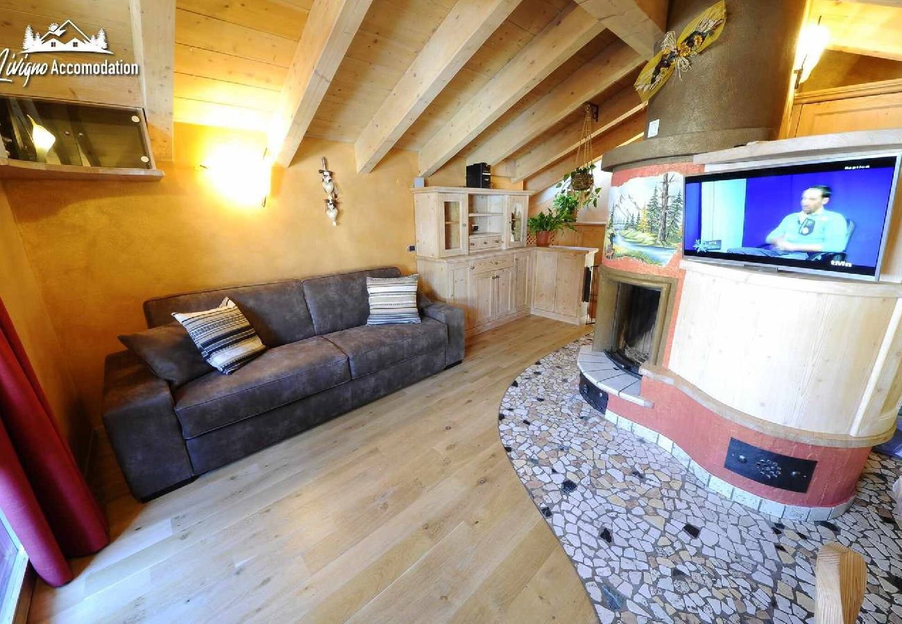 Appartamento a Livigno - Chalet Lucky Attic Exlusive Chalet with fireplace 